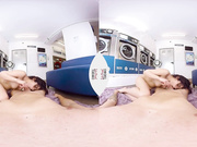 Spanish daughter Penelope fucks her sugar step daddy in VR