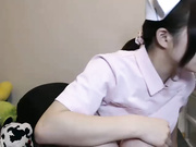 制服诱惑极品护士骚逼粉嫩 白虎MM 奶子超大在线视频直播被流出