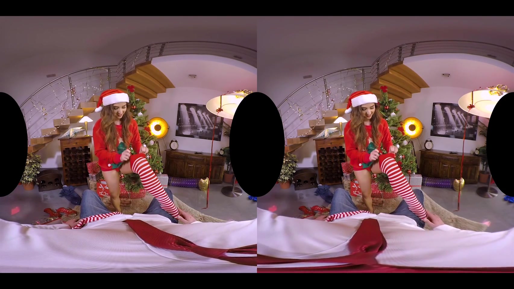 Xmas porn Amirah Adara in a cozy sexy vid