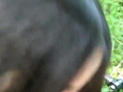 淫荡娇妻户外酒店门口自慰 淫荡地叫声 要受不了啦，被两根大鸡巴插向湿哒哒的阴穴 非常骚叫声不断！