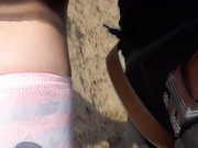 【全網推薦】【大陸無水印自拍第三部分】穿著黑絲情趣透視裝大冷天郊外啪啪野戰 主動翹臀給操幹得直叫求饒 1080P高清無水印